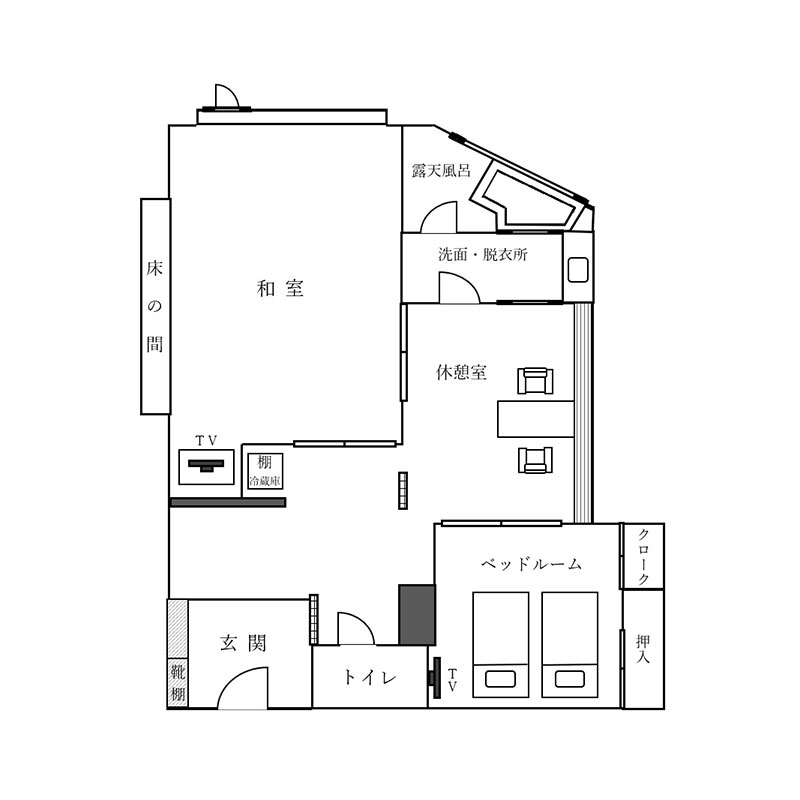 流水 間取り図