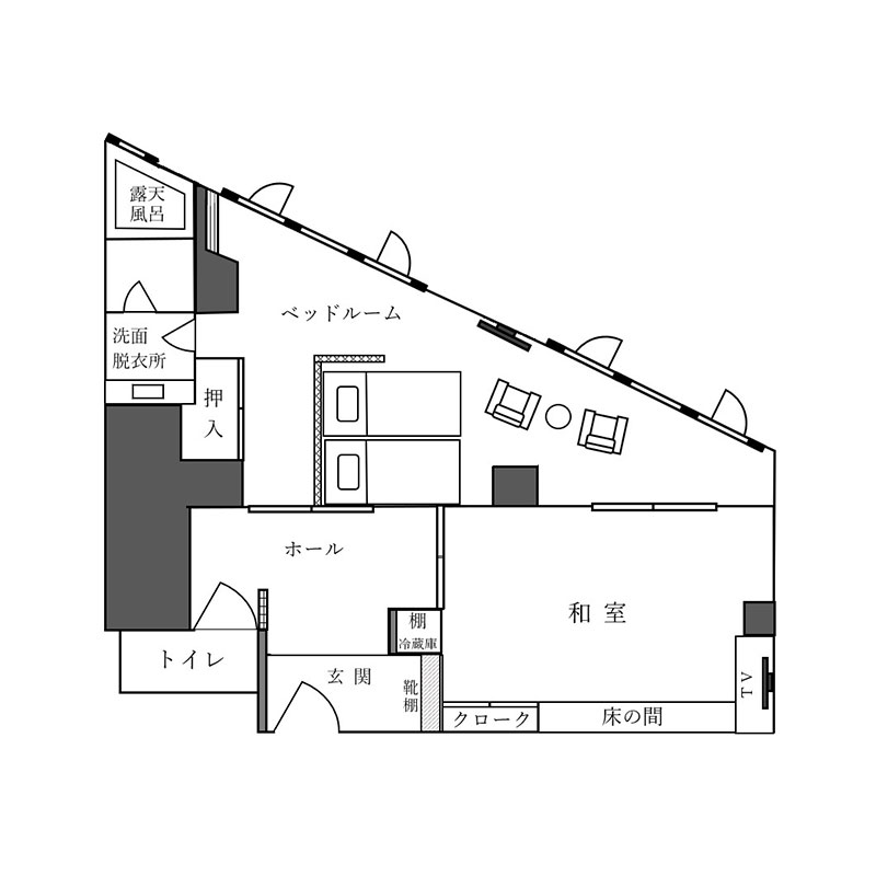 三日月 間取り図